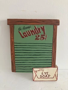 Vintage Wooden Laundry Wall Hanging Decor Laundry 25 c - Picture 1 of 10