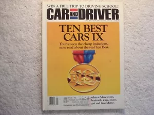 Auto und Fahrer 1991 Januar Mercury Capri XR2 Geo Metro LSI TEN BEST CARS IX - Bild 1 von 1
