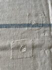 Antique Vintage French Grain Sack Beautiful Repairs 100+ Years Old