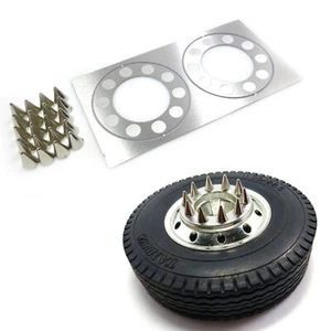 Front Wheel Hub Decorative Rivets DIY for 1/14 Tamiya RC Tractor Truck Car - Picture 1 of 7
