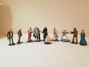 Lot Of 10 Disney Store Exclusive Star Wars Figures Lucasfilm London last jedi
