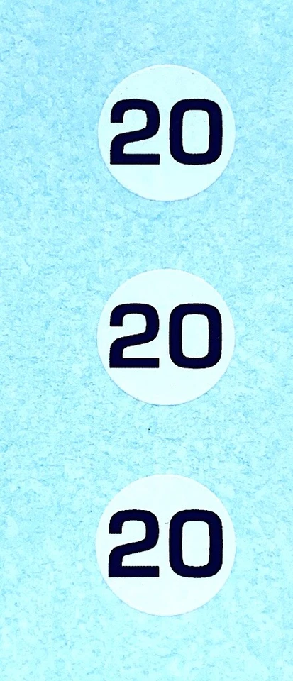 Dinky 110 Aston Martin | Grey Car 20 | Transfer/Decal - Image 1 of 1