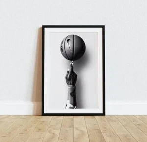 Póster de lona con rollo de dedo de baloncesto Nike de 8x12 pulgadas arte de pared decoración del hogar SIN MARCO - Imagen 1 de 4
