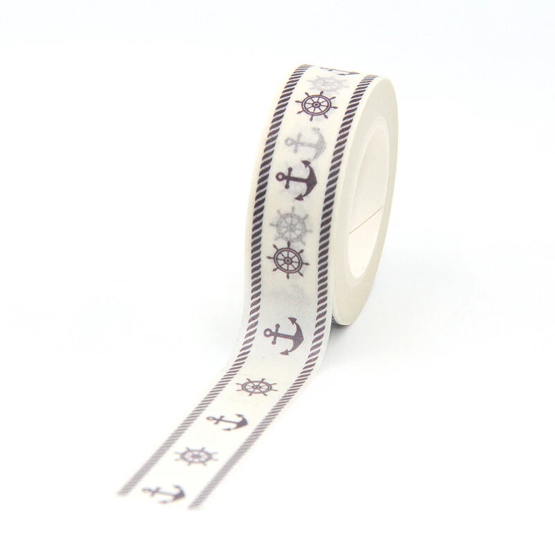  Cinta Washi Náutica Ancla Planificador Decorativo Suministro Velero Papercraft  Foto 1 de 1