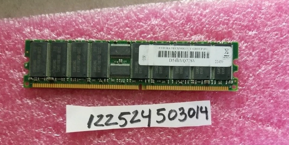 1GB DDR DDR1 PC PC3200R 3200R 400 400MHZ 184PIN  DUAL RANK  RDIMM 64X8 2RX8  - Image 1 of 1