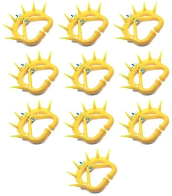 PREMIUM INSTRUMENTS Set of 10 Anti Milk Sucking Cow Nose Ring Cattle Nose Plastic Calf Premium Tools