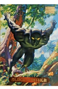 1994 Fleer Marvel Masterpieces Gold Foil 8 - Black Panther Chadwick Boseman - Picture 1 of 2