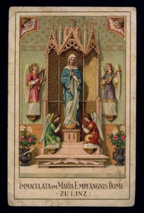 antico santino cromo-holy card MARIA IMMACOLATA-LINZ - Picture 1 of 1