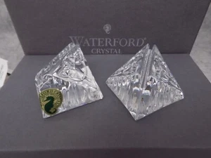 Waterford Society Crystal Fionn's Knot Placecard Holders 108247 - Picture 1 of 11