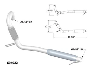 Center Exhaust and Tail Pipes for 2011-2014 Dodge Grand Caravan - Picture 1 of 2
