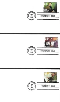 USA 1999 6 FIRST DAY COVERS, MUSIC COMPOSERS, AMERICAN MUSIC SERIES - Image 1 of 2
