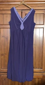 New 4X Precious Curves Night Gown Purple Silky Soft Flowy Semi Sheer Comfy NWT - Picture 1 of 5