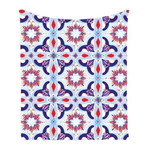 Ethnic Geometric Flower Warm Bedspread Sofa Throw Blanket Holiday Birthday Gift - Picture 1 of 21