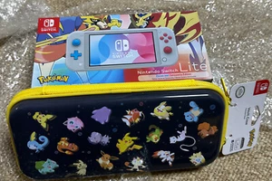 New Nintendo Switch Lite Zacian Zamazenta Pokemon Sword Shield + Hori Vault Case - Picture 1 of 11