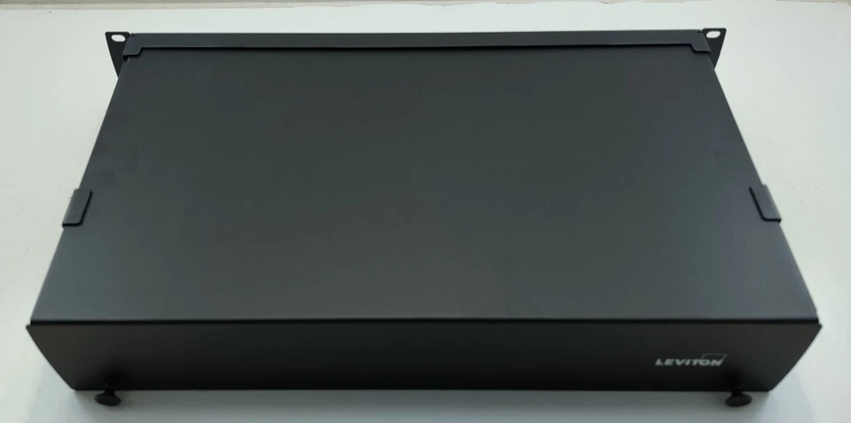 LEVITON 5R2UL-F06 500i SDX 2RU Flush Mount Fiber Dist and Splice Enclosure - Image 1 of 4