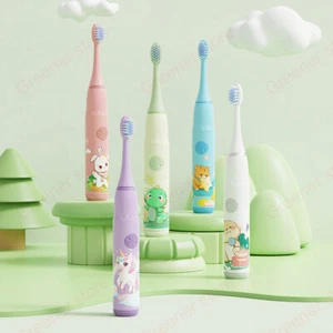 Electric For Kids Toothbrush 4 Modes Battery Toddler Operated Silicone Baby IPX7 - Picture 1 of 22