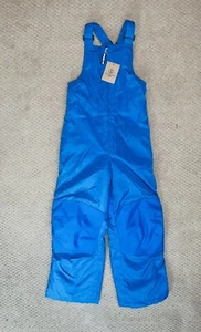 Kids Lands End Squall Waterproof Stormer Snow Bibs Intense Blue NWT sz 8 - Picture 1 of 3