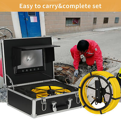Waterproof Drain Pipe Sewer Inspection Camera System 7 LCD 1000 TVL 30M New • 275.38$