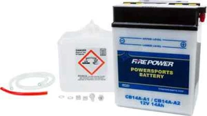 FP HD 12V Battery w Acid Pack CB14A-A1/14A-A2 Kawasaki Bayou 300 88-04 - Picture 1 of 10