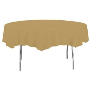 Creative Converting 703276 82 in. Octy Round Plastic Table Cover- Glittering ... - Picture 1 of 1