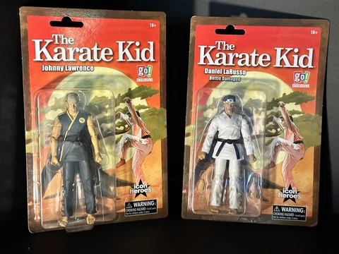 Icon Heroes Karate Kid battle damaged LaRusso and Lawrence figures. lot of 2 Cover