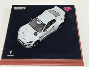 1/43 AB Models Maserati Granturismo Liberty Walk Grey Custom Leather Base. 3 - Bild 1 von 6