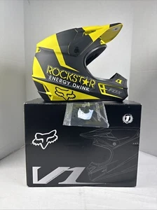 Fox V1 Rockstar Energy Drink MTX Helmet Size XL NEW OPEN BOX - Picture 1 of 23