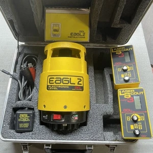 EAGL-2 EAGL2 AGL EA0498 ROTARY ELECTRONIC LASER LEVEL W/2 LASER SCOUT MODEL 3 - Picture 1 of 15