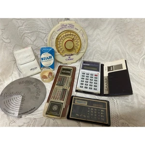 Vintage Assortment of Gadgets. Calculators, Addiator, Weird Vintage, Untested - Picture 1 of 10