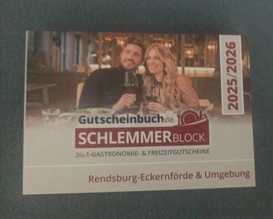 Schlemmerblock Gutscheinbuch Rendsburg-Eckernförde und Umgebung 2025/2026 - Bild 1 von 1