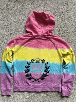 Juicy Couture Zip Jacket Hoodie Rainbow Multicolor Kids Youth XL (16) - Image 1 of 4