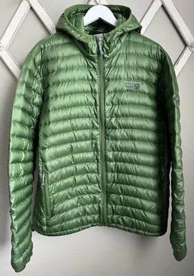 Mountain Hardwear Men's XL Down Hooded Puffer Jacket - Green - Image 1 of 4