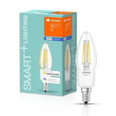 Ledvance LED Filament Smart+ Kerze 4W = 40W E14 klar warmweiß Dimmbar Bluetooth - Bild 1 von 4
