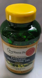 Puritan's Pride Cold Pressed Evening Primrose Oil 1300 mg with GLA, Dietary Buy - Picture 1 of 3