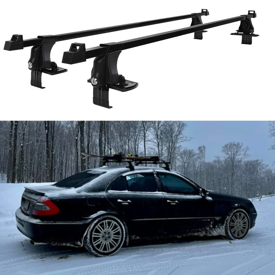 Portaequipajes de carga barra transversal riel portaequipajes para Mercedes Benz W211 E300 52" Foto 1 de 4