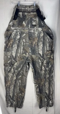 Liberty Camo Bib Overalls 46 Reg Cargo Pockets Advantage Timber Workwear Hunting - Image 1 of 4