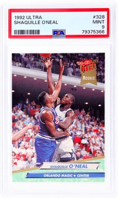 1992 Ultra Shaquille O'Neal #328 PSA 9 Rookie RC - Imagem 1 de 2