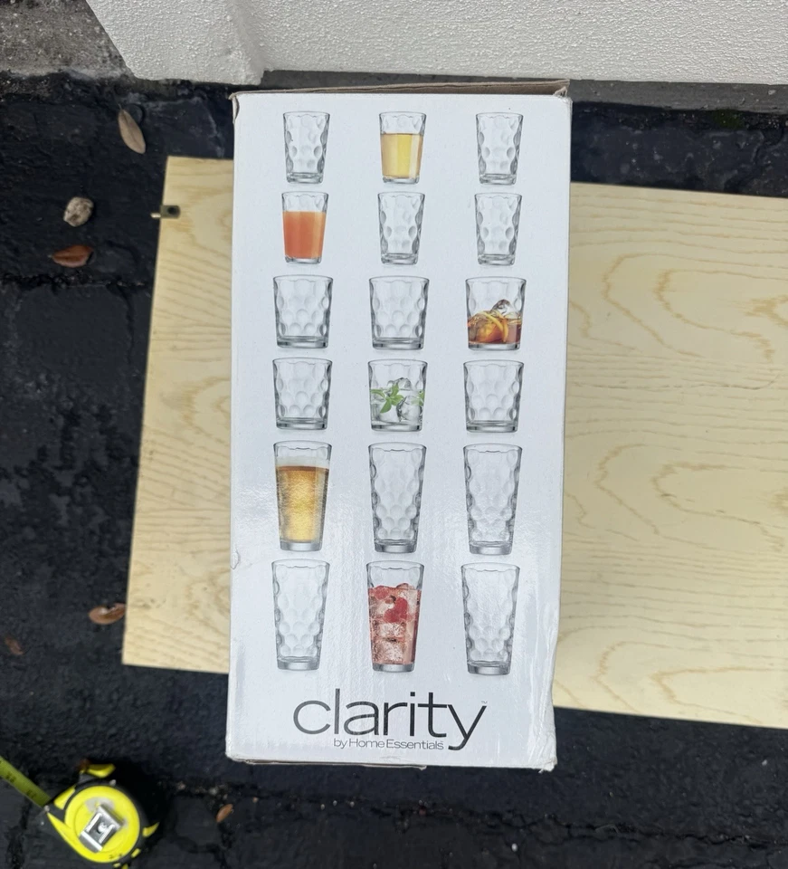 Juego de cristales Clarity by HomeEssentials 18 piezas — Nuevo Foto 1 de 4