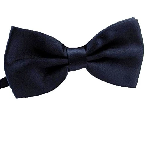  Hombres Pajarita Longitud Ajustable Boda Hombre Moda Niños Satén Talla Única Azul Marino Foto 1 de 1