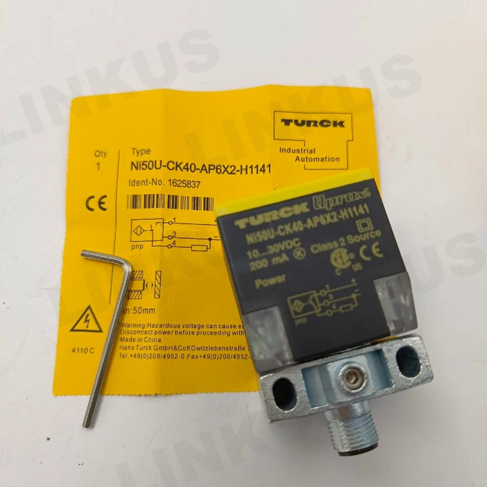 NEW Turck NI50U-CK40-AP6X2-H1141 NI50UCK40AP6X2H1141 Rectangular Sensor - Image 1 of 3