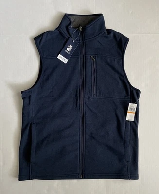NWT IZOD Men's Fleece Vest Navy Blue - Size Small- FREE SHIPPING - Image 1 of 4