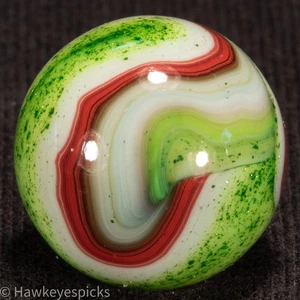 D.A.S. CARNIVAL AV OXBLOOD Swirl Marble 23/32" Mint Hawkeyespicks sg - Picture 1 of 5