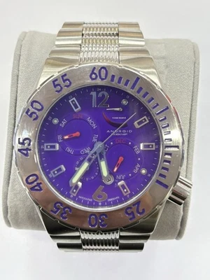 Android AD597 Divemaster Contender Power Reserve Automatic Men 50mm Watch Purple - Image 1 of 4