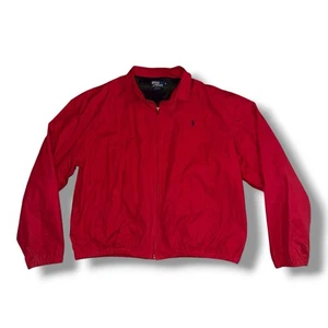 Polo Ralph Lauren Harrington Full Zip Jacket Men’s XL Red Vintage USA - Picture 1 of 7