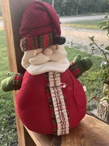 Santa Claus Soft plush advent calendar Christmas countdown weighted Fabric  - Picture 1 of 9