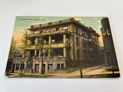 Postal de Garfield Hotel Akron Ohio Foto 1 de 2