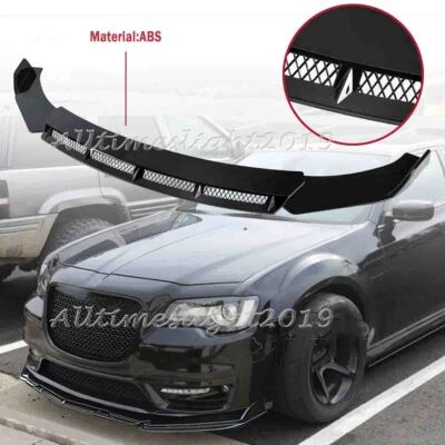For For Chrysler 300 2005-2020 Glossy Front Bumper Lip Spoiler Splitter Body Kit - Image 1 of 4