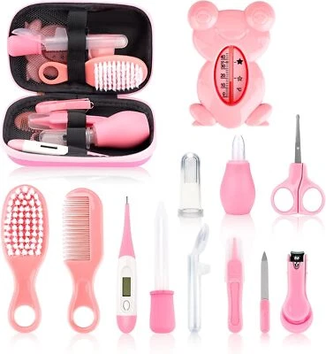 Kit de aseo y atención médica para bebés, juego de cuidado de seguridad infantil con peine de cepillo para el cabello Na Foto 1 de 4