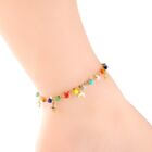 Top of the chain Anklet, Enamel Anklet,colored Anklet, Mom  colored pearl Anklet