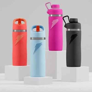Overtime 22 Oz Stainless Steel Bottle, Twist Cap, Pink, 24+ Hour Insulation ~NWT - Picture 1 of 5